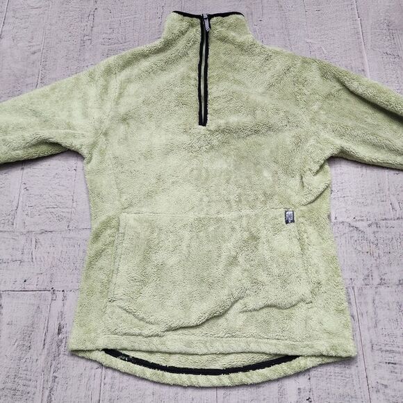 The North Face Jacket Women's XS Green 1/4 Zip Soft Glacier Fleece Sweater - Picture 2 of 9